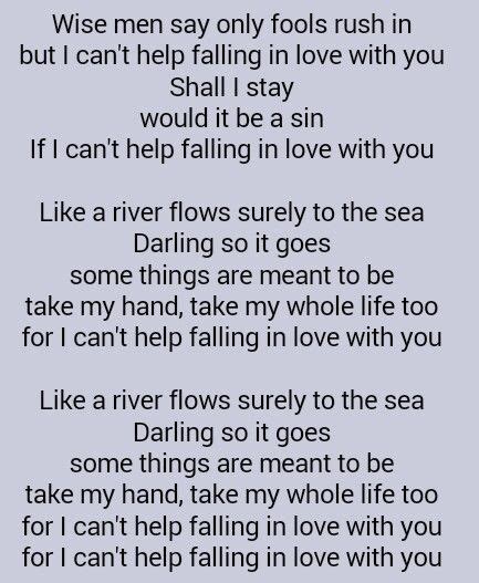 i can't falling in love lyrics|can't help falling in love lyrics.